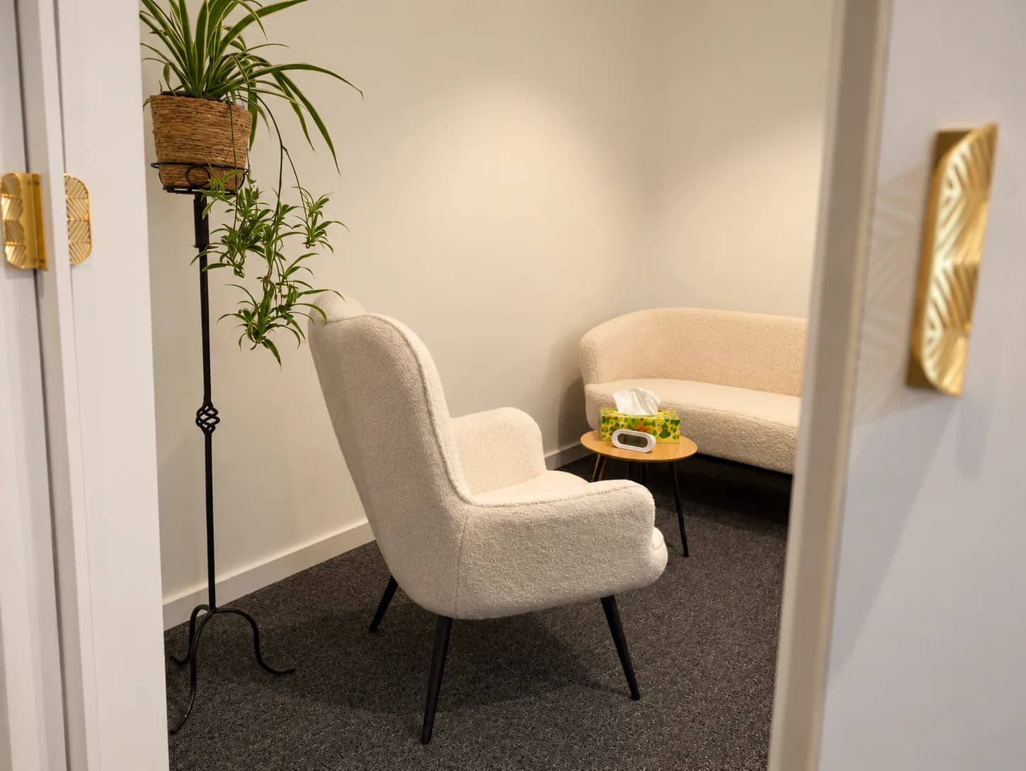 Wnętrze Centrum Psychoterapii Calme przy Batorego 4/2